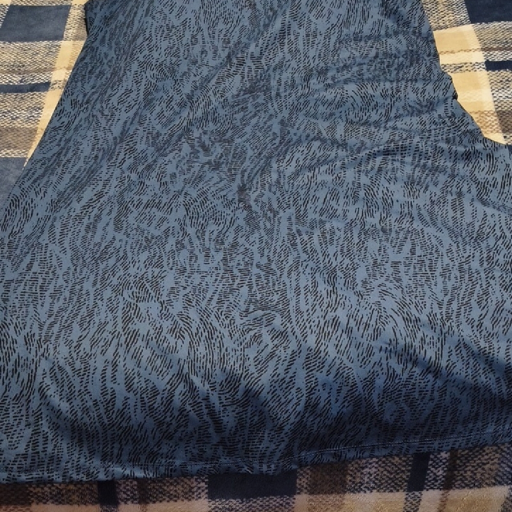 Eddie Bauer Blue Patterned Backless Dress - image 2